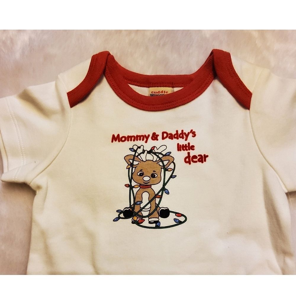 Baby Christmas Short Sleeve Onesie NEW